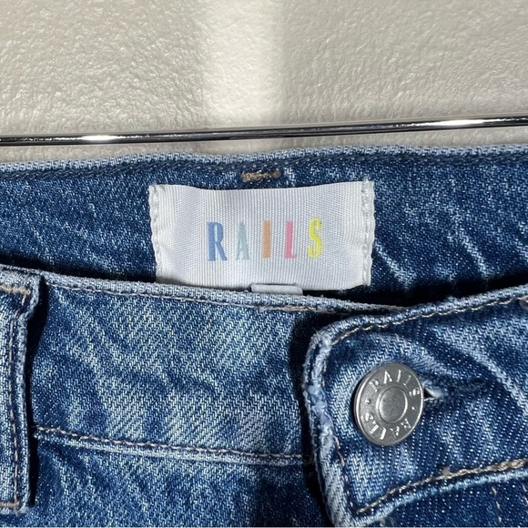 RAILS Womens Melrose Classic Slim Distressed Button Fly Jeans Size 26 - Picture 9 of 12